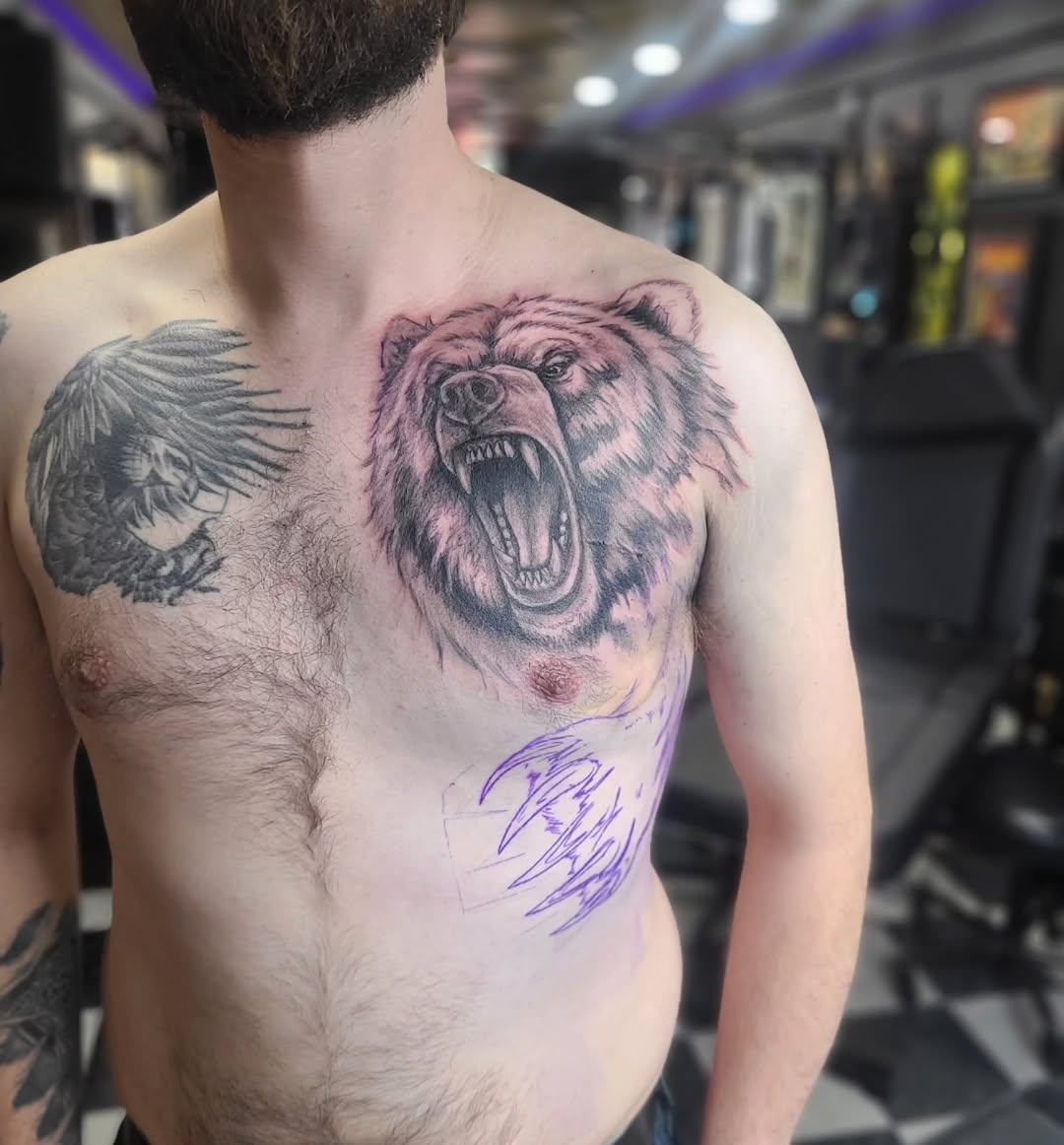 Tattoo by @shmorgue — realism, black_and_grey