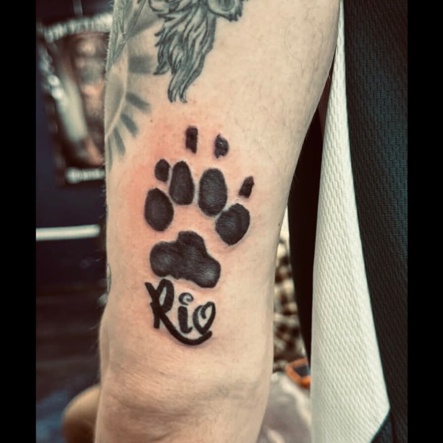 Tattoo by @jbeantat2 — lettering_script, black_and_grey
