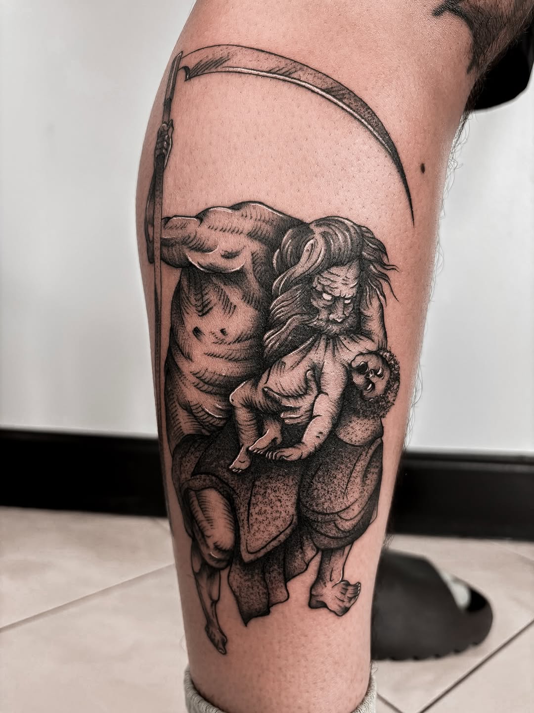 Tattoo by @jadeddesireetattoo — black_and_grey, realism