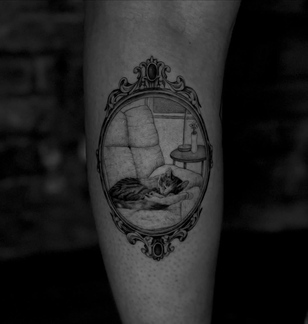 Tattoo by @isabelsmithtattoos — realism, black_and_grey