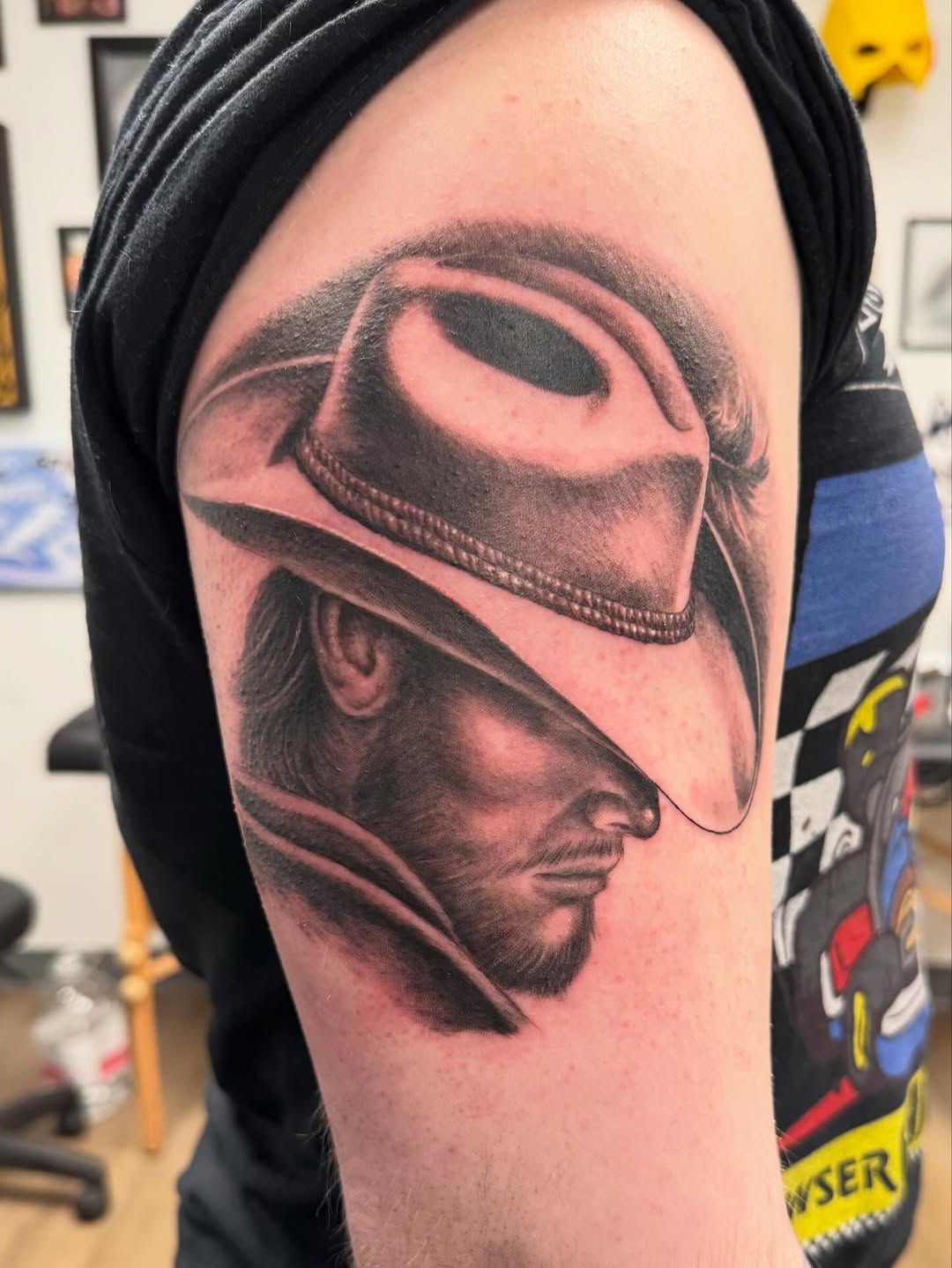 Tattoo by @tattoosbyfesik โ realism, black_and_grey