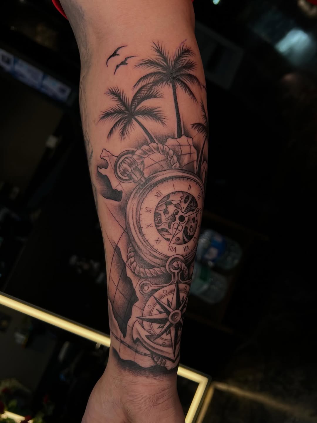 Tattoo by @kp_inktattoos_ โ realism, black_and_grey