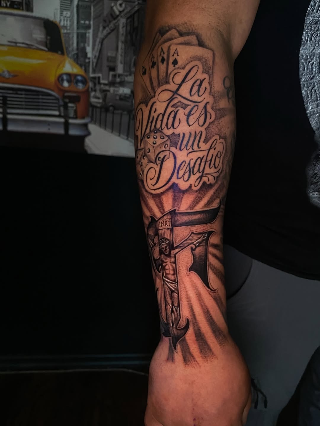 Tattoo by @inkxirv — lettering_script, chicano