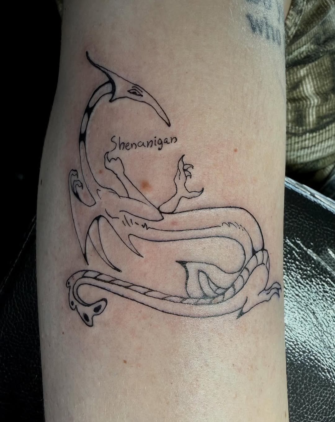 Tattoo by @atech.ink — lettering_script