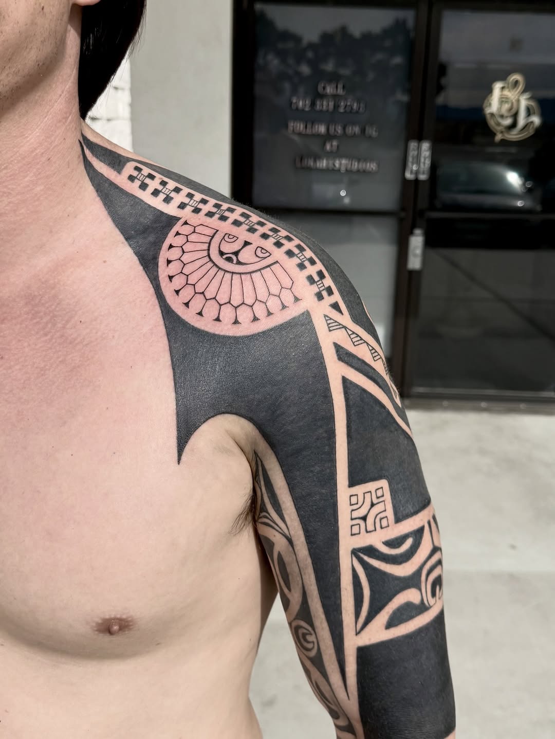 Tattoo by @healohakamanu — blackwork, tribal