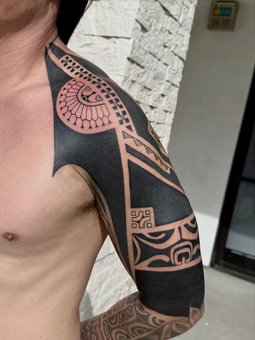 Tattoo by @healohakamanu — blackwork, tribal