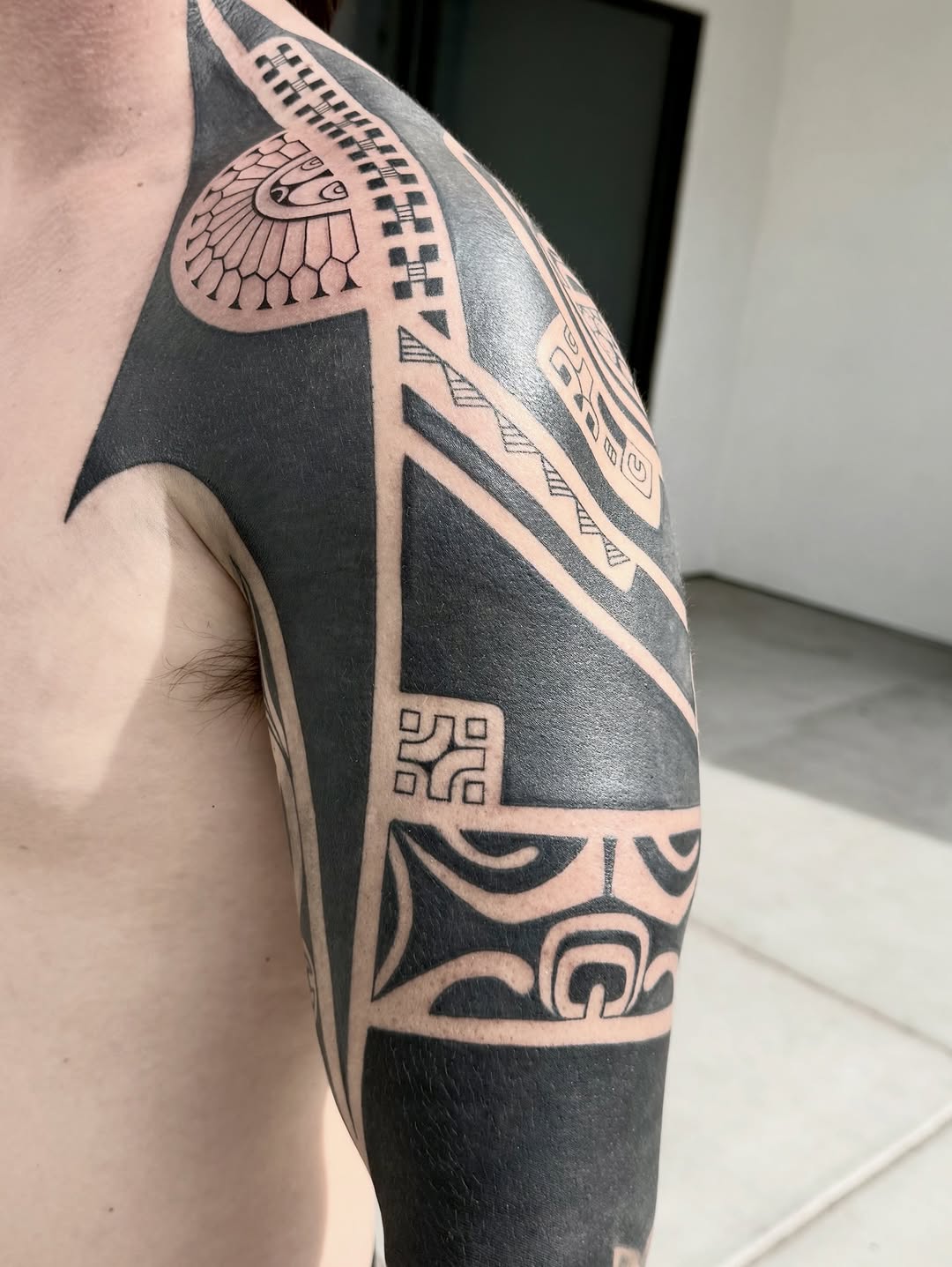 Tattoo by @healohakamanu — blackwork, tribal
