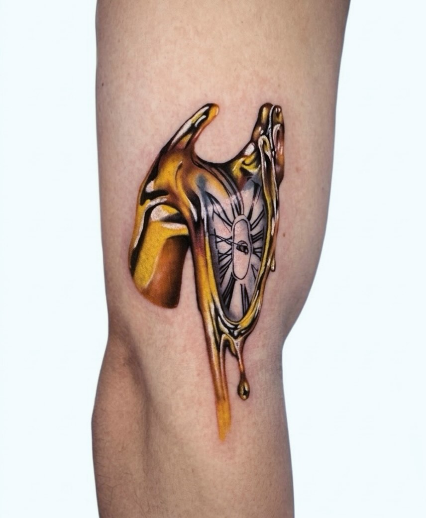Tattoo by @javitattoo.nyc — surrealism, realism