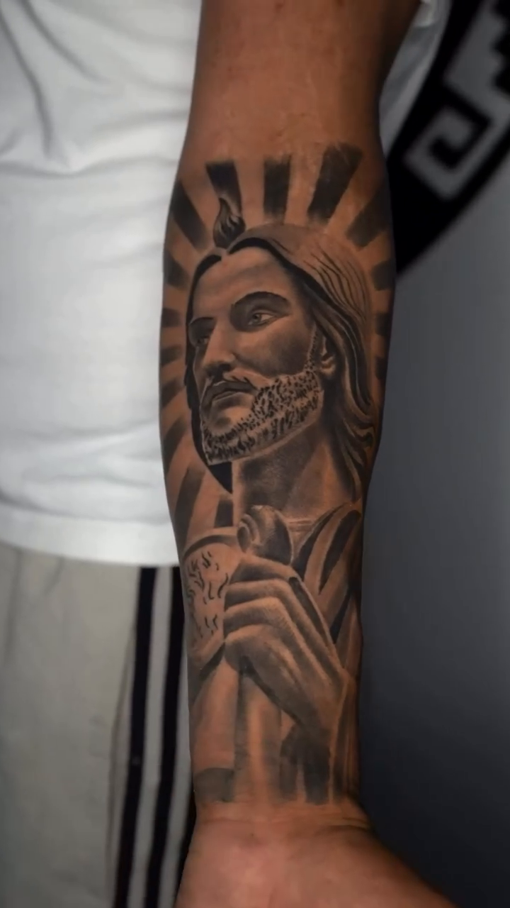 Tattoo by @salvador.tattoos — black_and_grey, realism