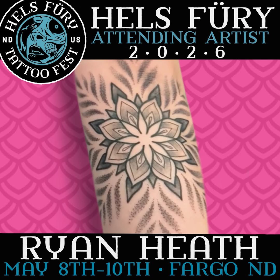 Tattoo by @heathstudiosandtattoo โ dotwork, geometric