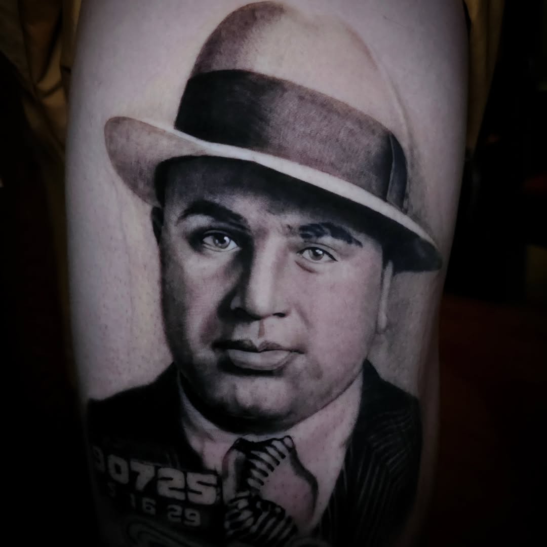 Tattoo by @lougottitattoo — realism, black_and_grey