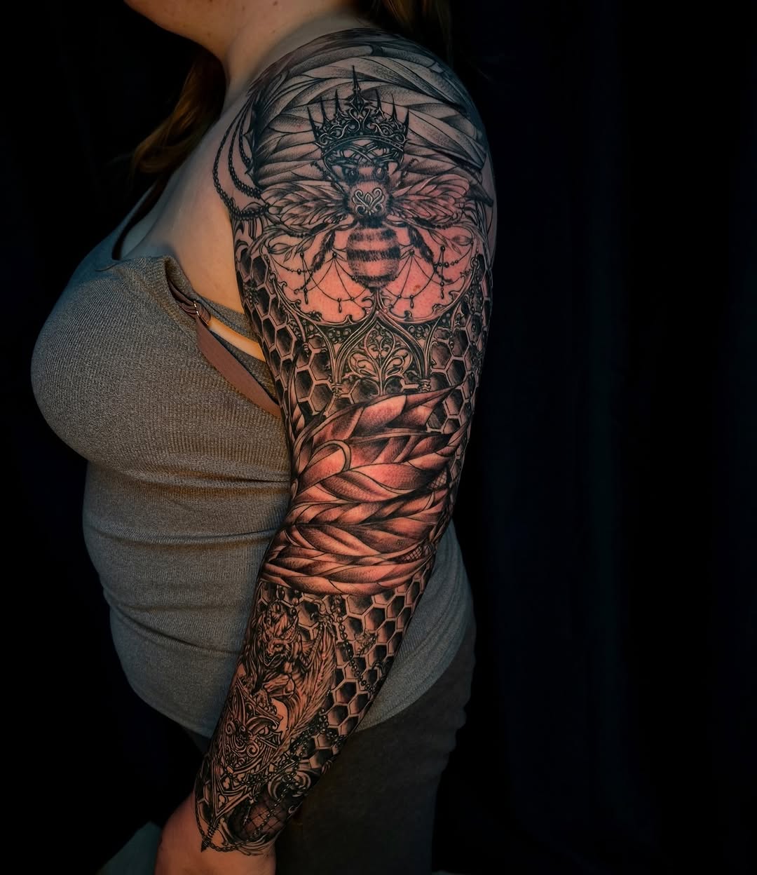 Tattoo by @jinx_ryder — black_and_grey, ornamental