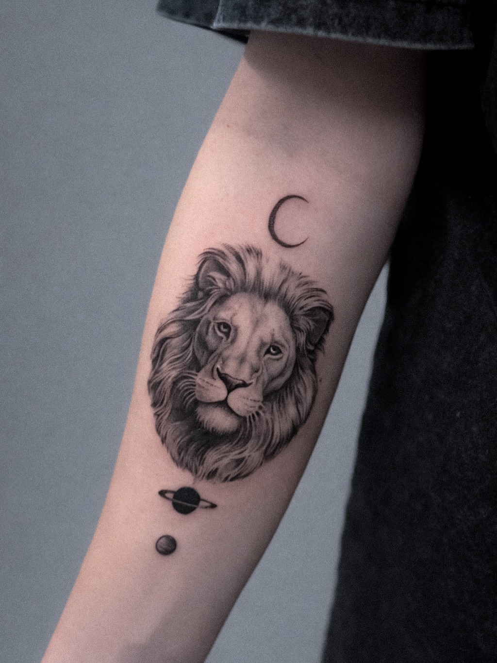 Tattoo by @dima___sova — realism, black_and_grey