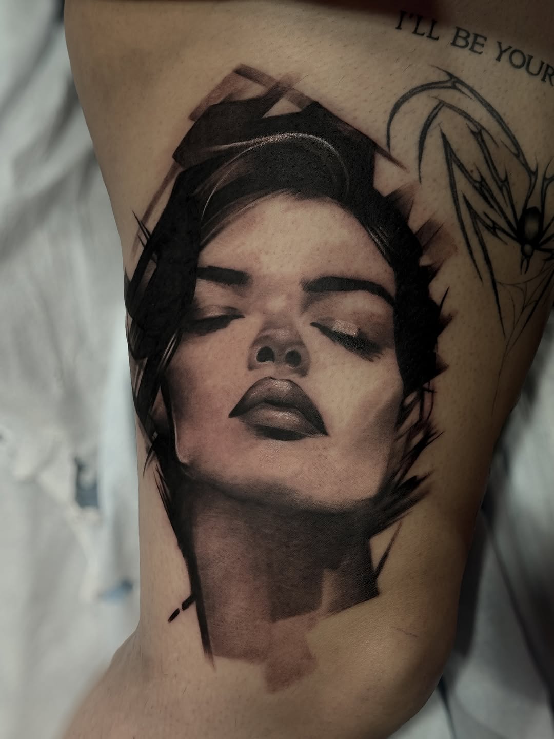 Tattoo by @dima___sova — realism, black_and_grey
