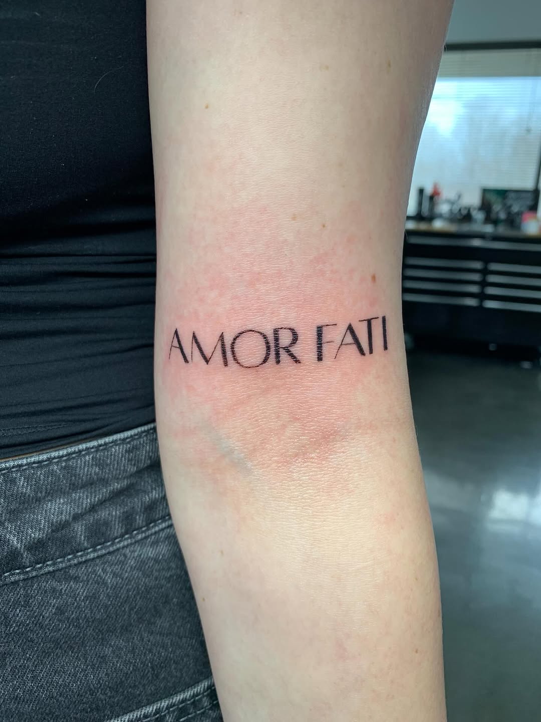 Tattoo by @drowsytattoos — lettering_script, fine_line