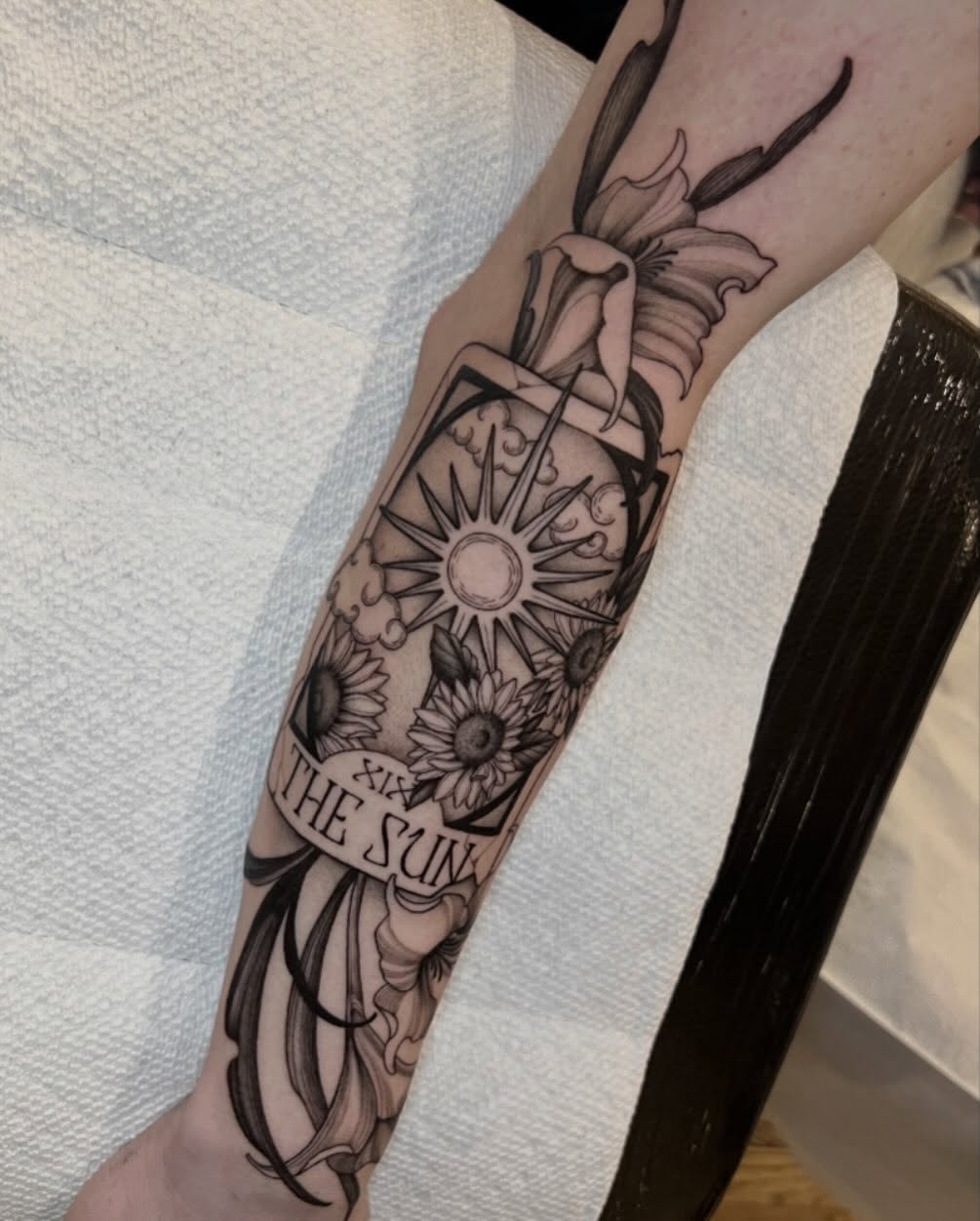 Tattoo by @ohmydarlingtattoos — black_and_grey, realism