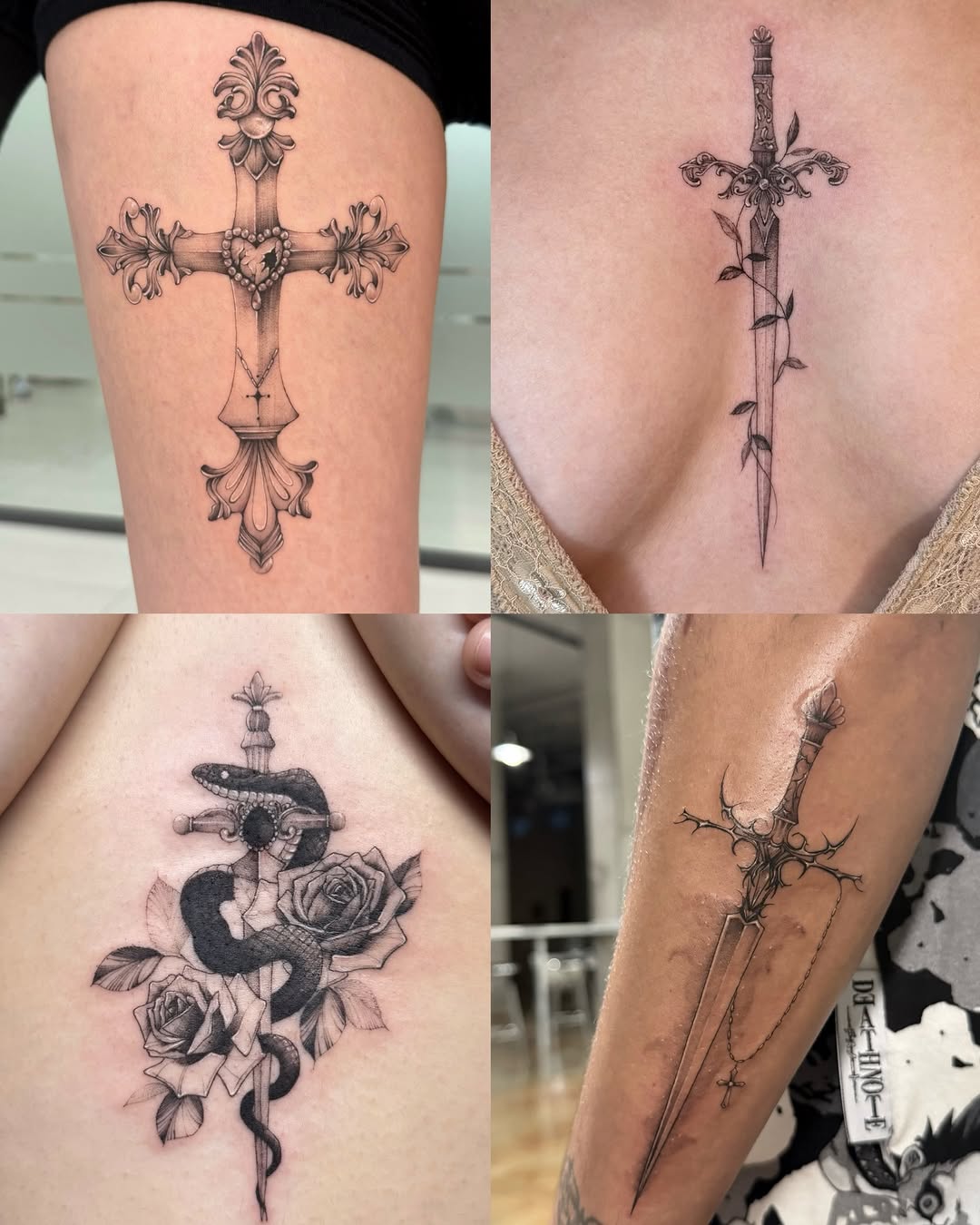 Tattoo by @stellartattooo โ black_and_grey