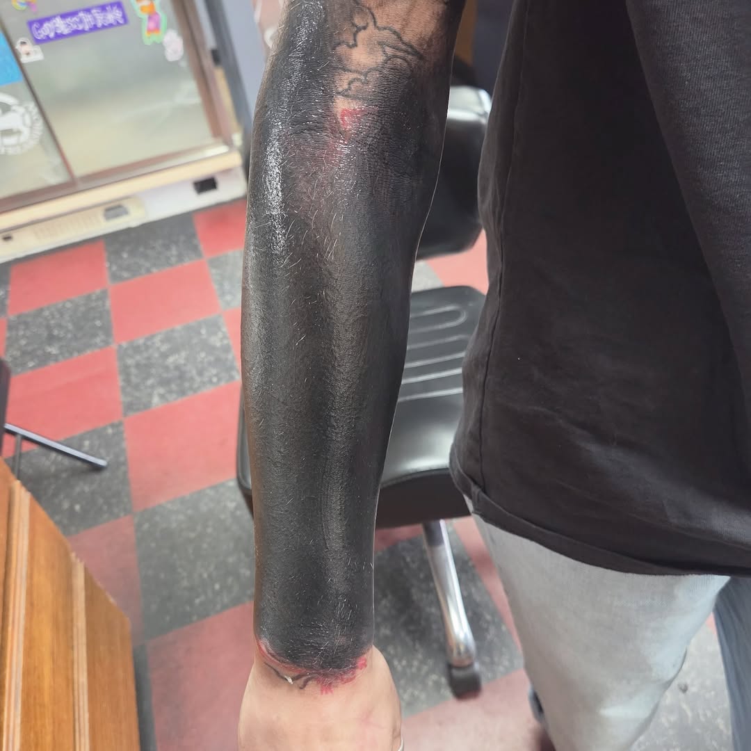Tattoo by @caseyjensentattoos — blackwork