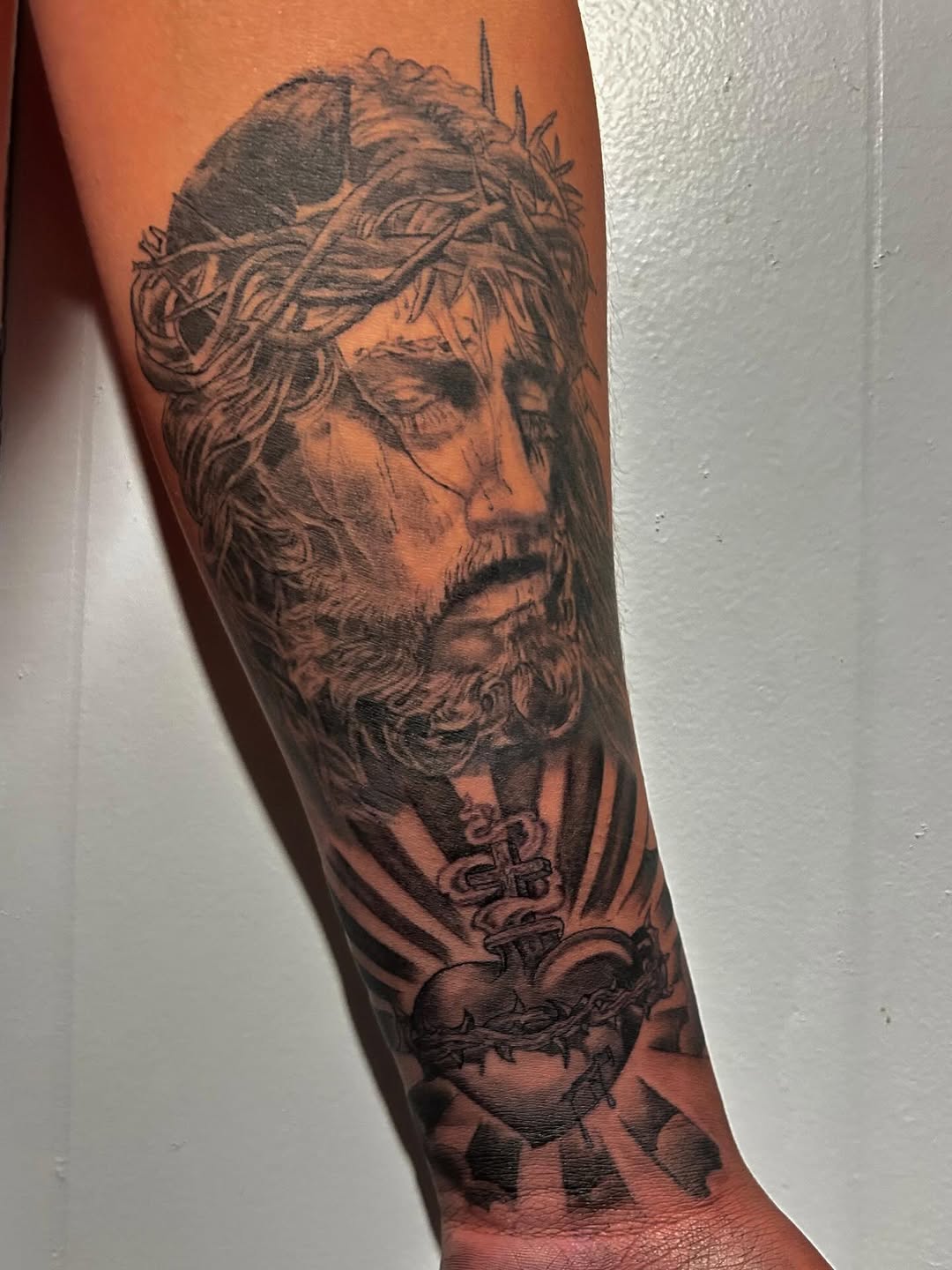 Tattoo by @inks.by.spider — realism, black_and_grey