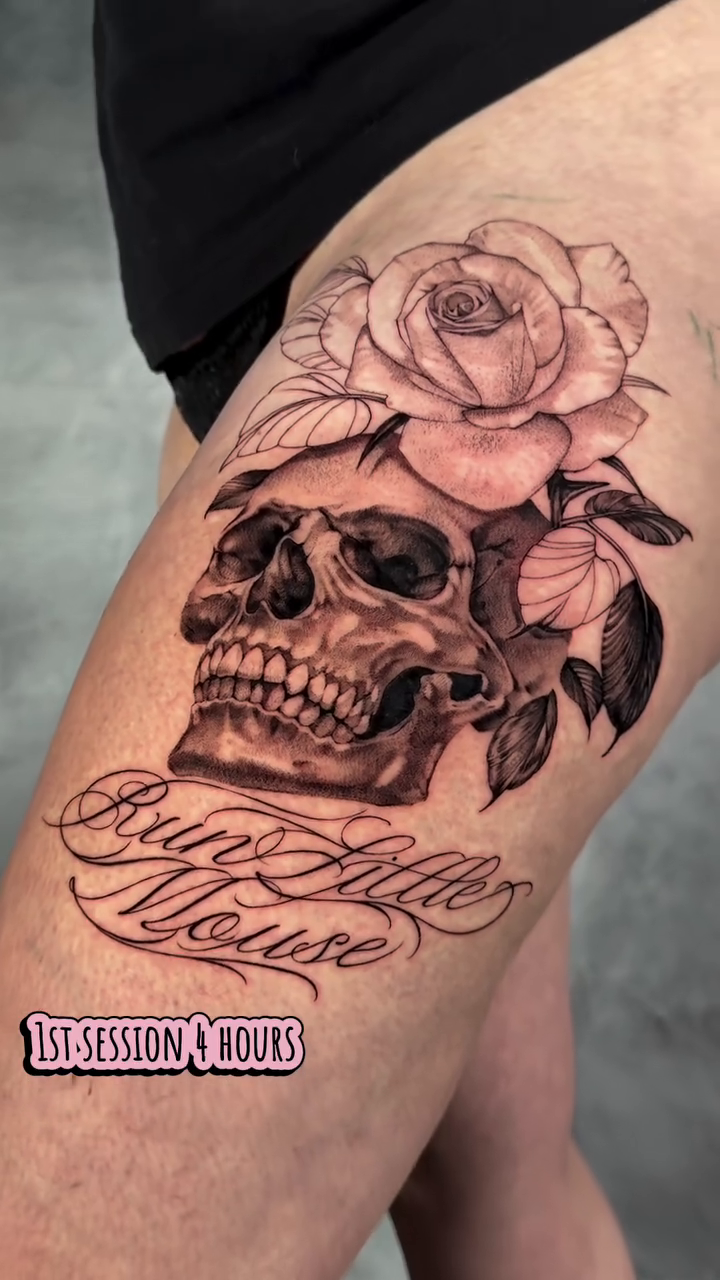 Tattoo by @tattoos.bydahlia โ realism, black_and_grey