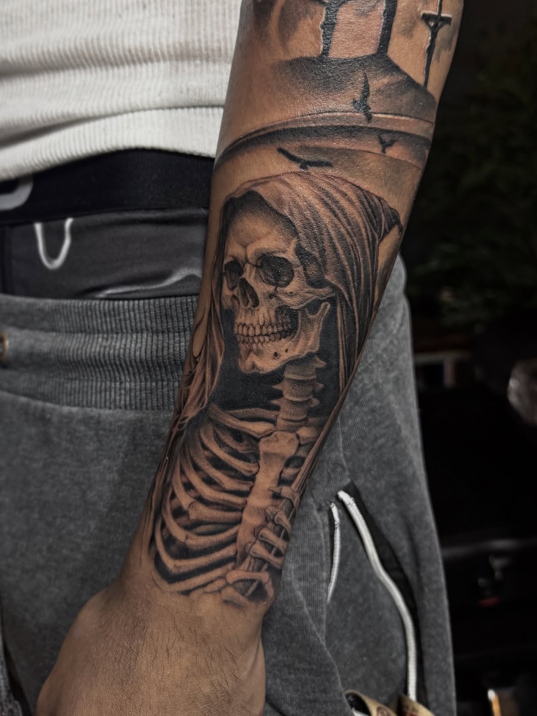 Tattoo by @jevonglascotattoos — black_and_grey, realism