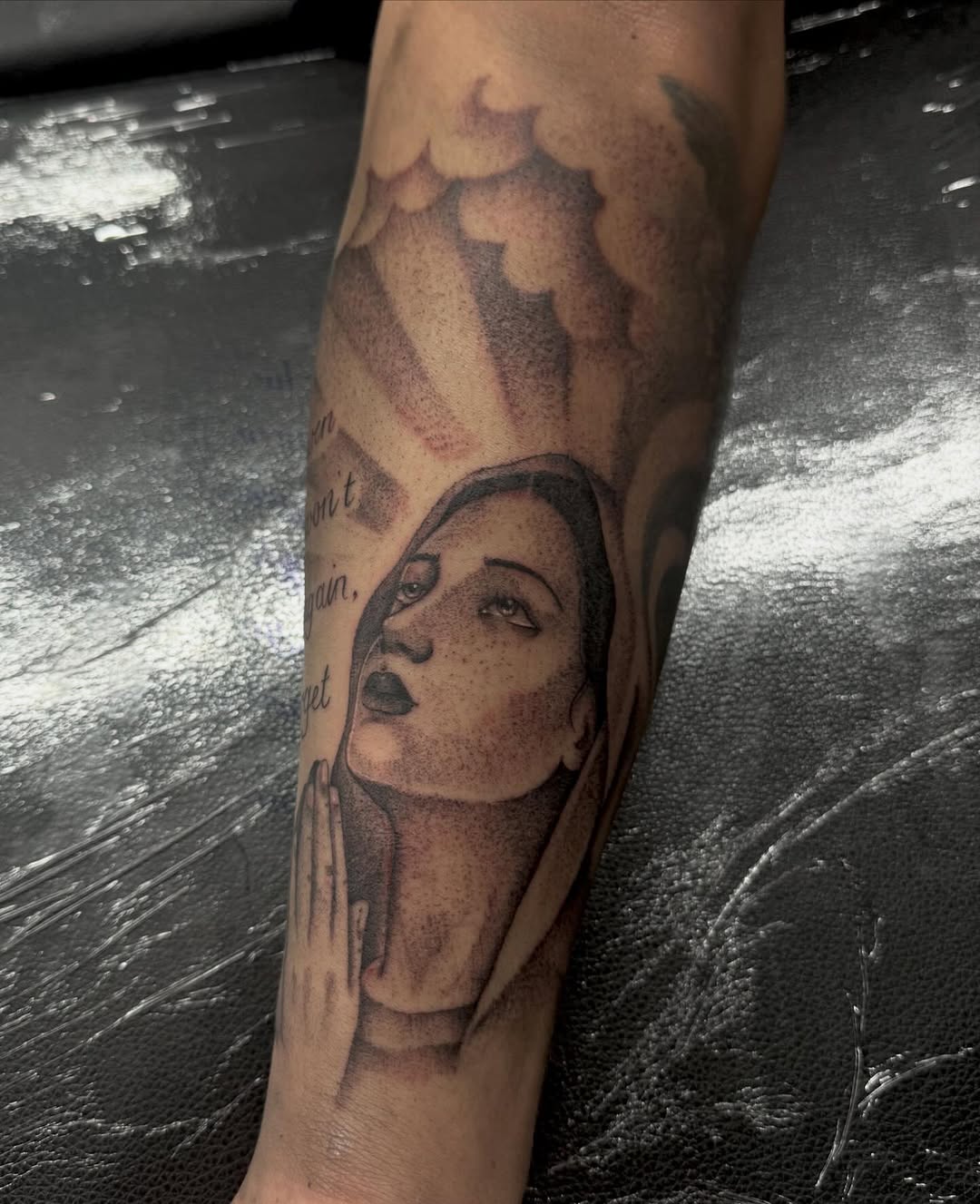 Tattoo by @honey_.ink_ — black_and_grey, realism