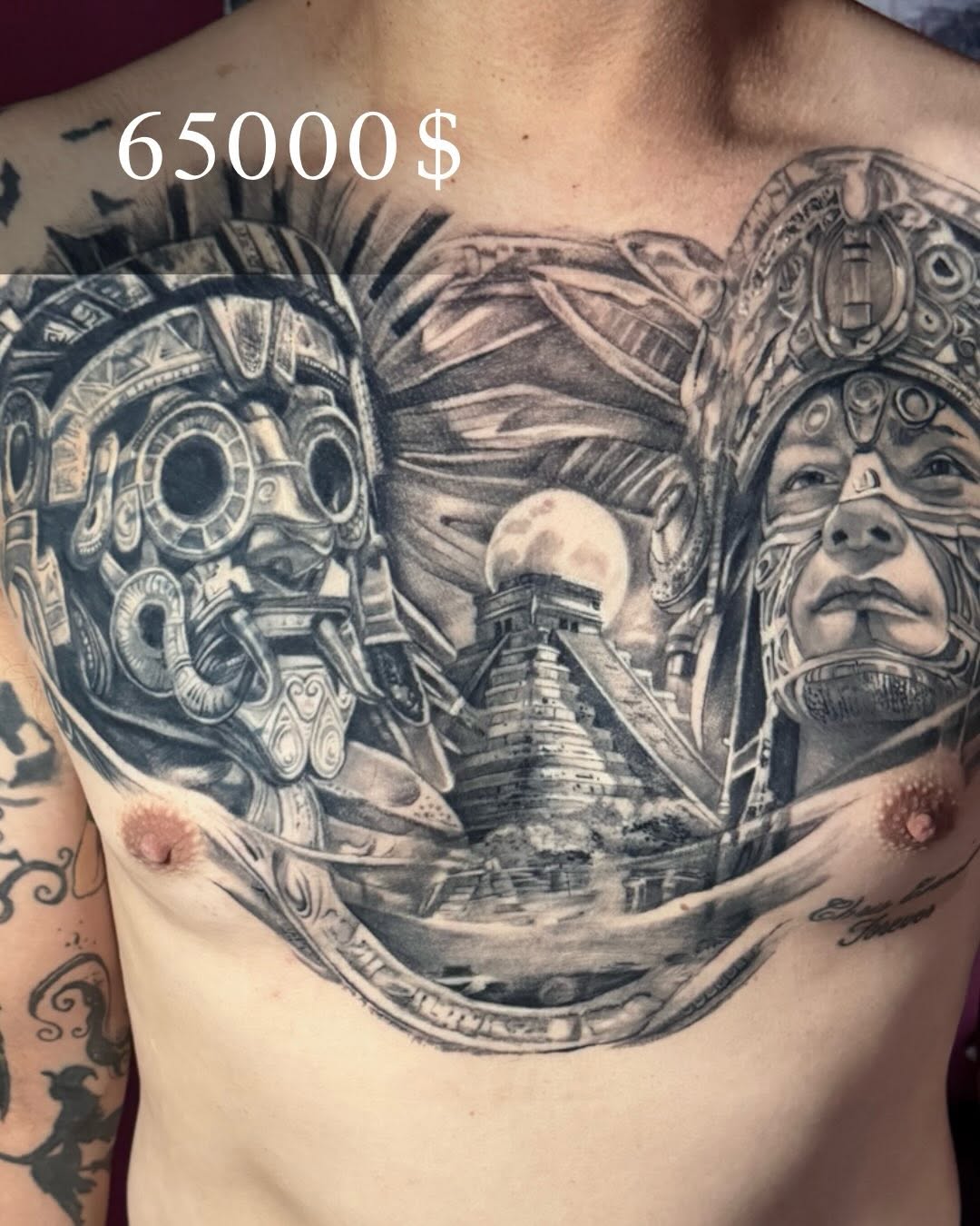 Tattoo by @necultra.tattoo — realism, black_and_grey