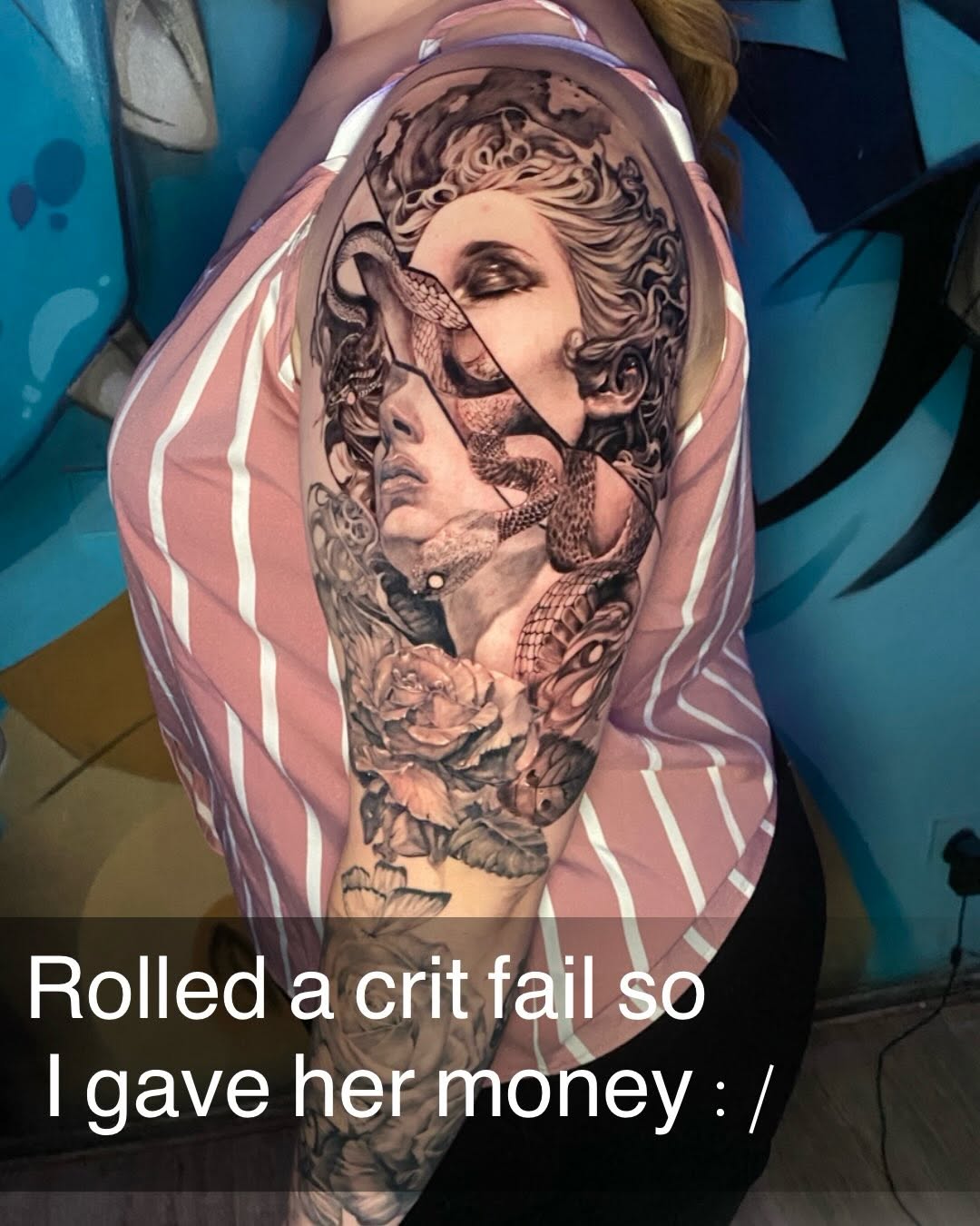 Tattoo by @necultra.tattoo — realism, black_and_grey