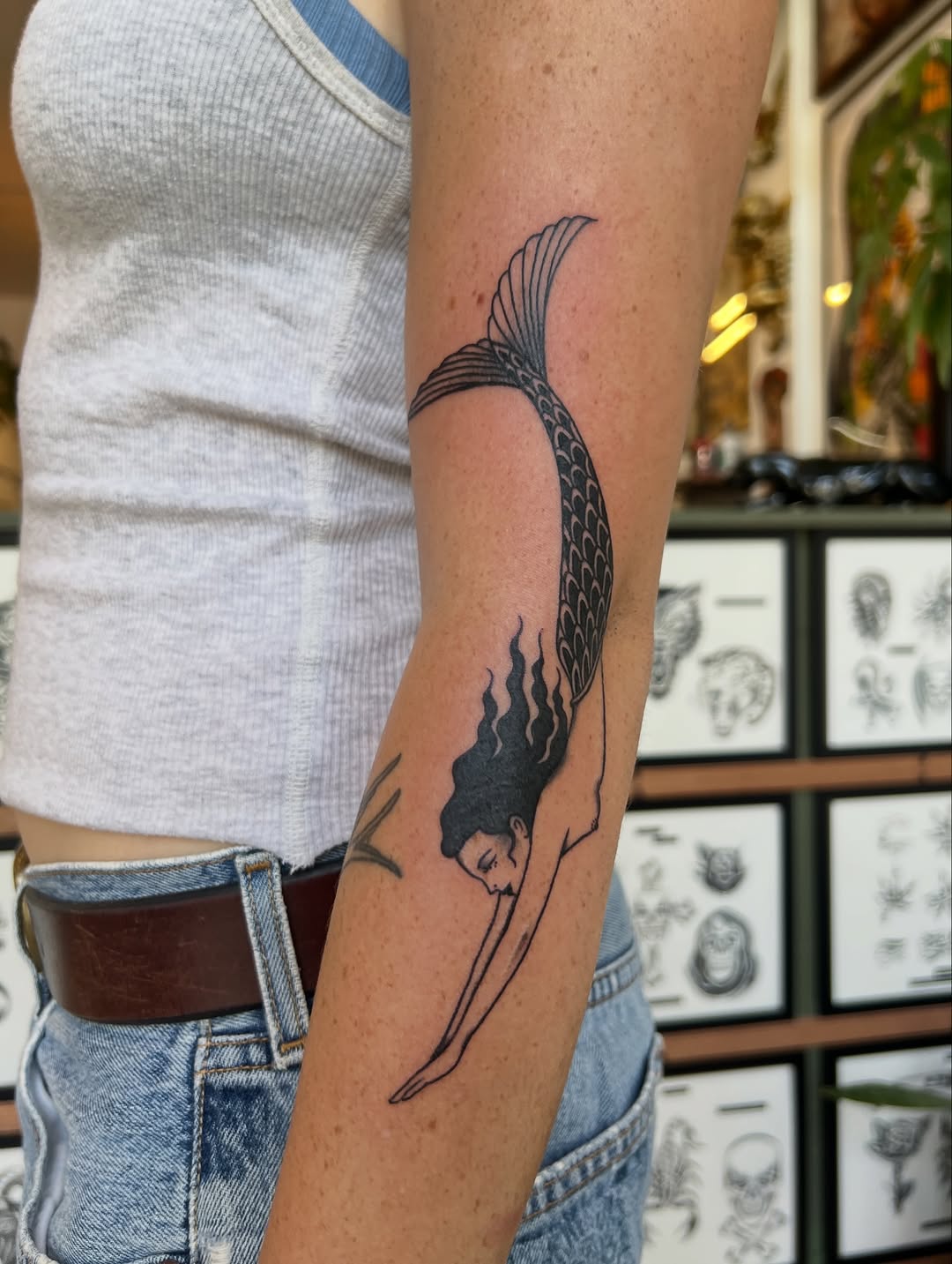 Tattoo by @syrenbier — illustrative, fine_line