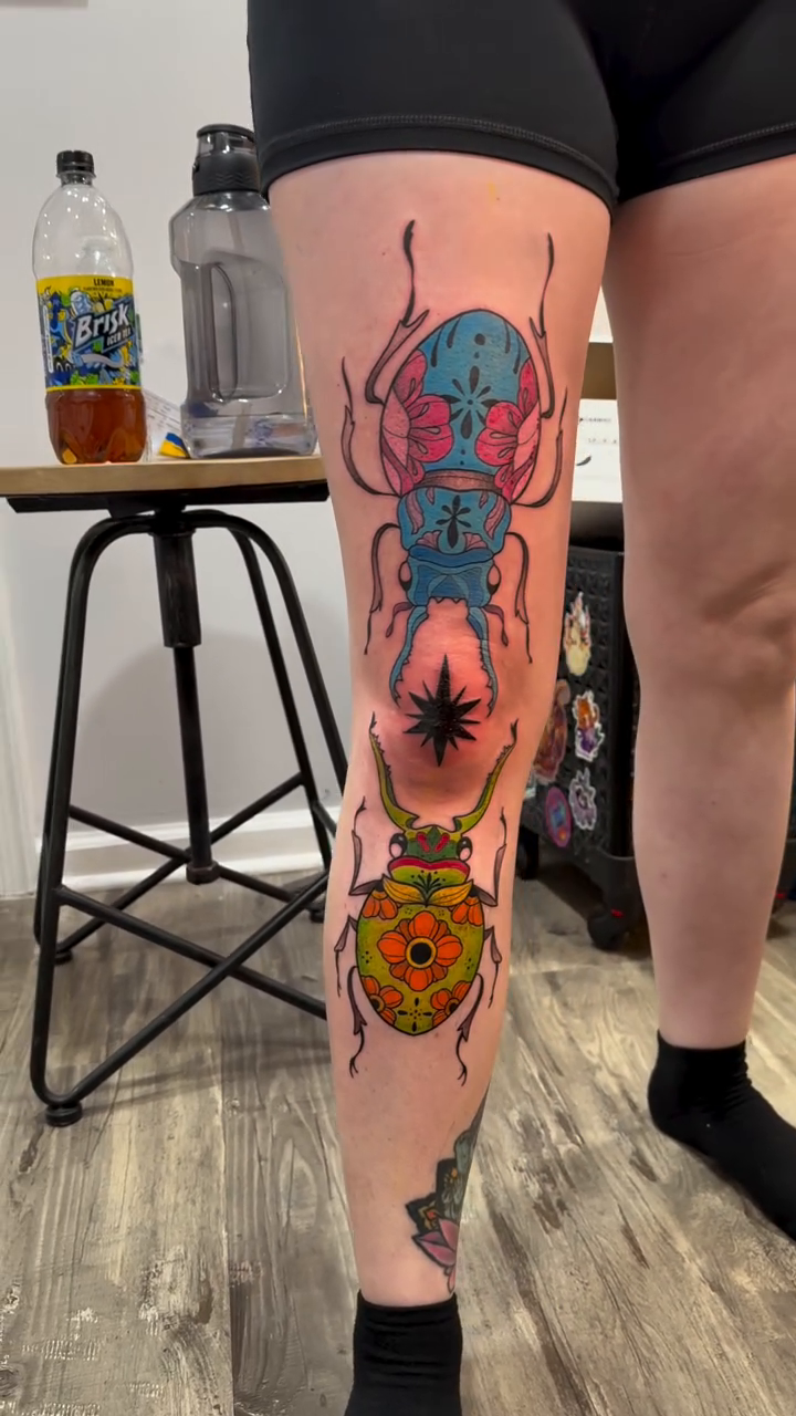Tattoo by @honeysucktattoo โ neo_traditional, blackwork