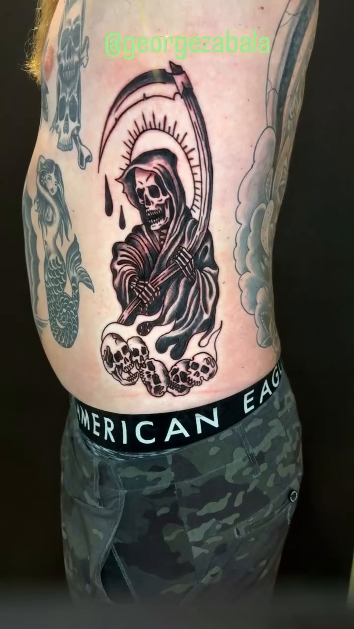 Tattoo by @georgezabala — american_traditional, illustrative