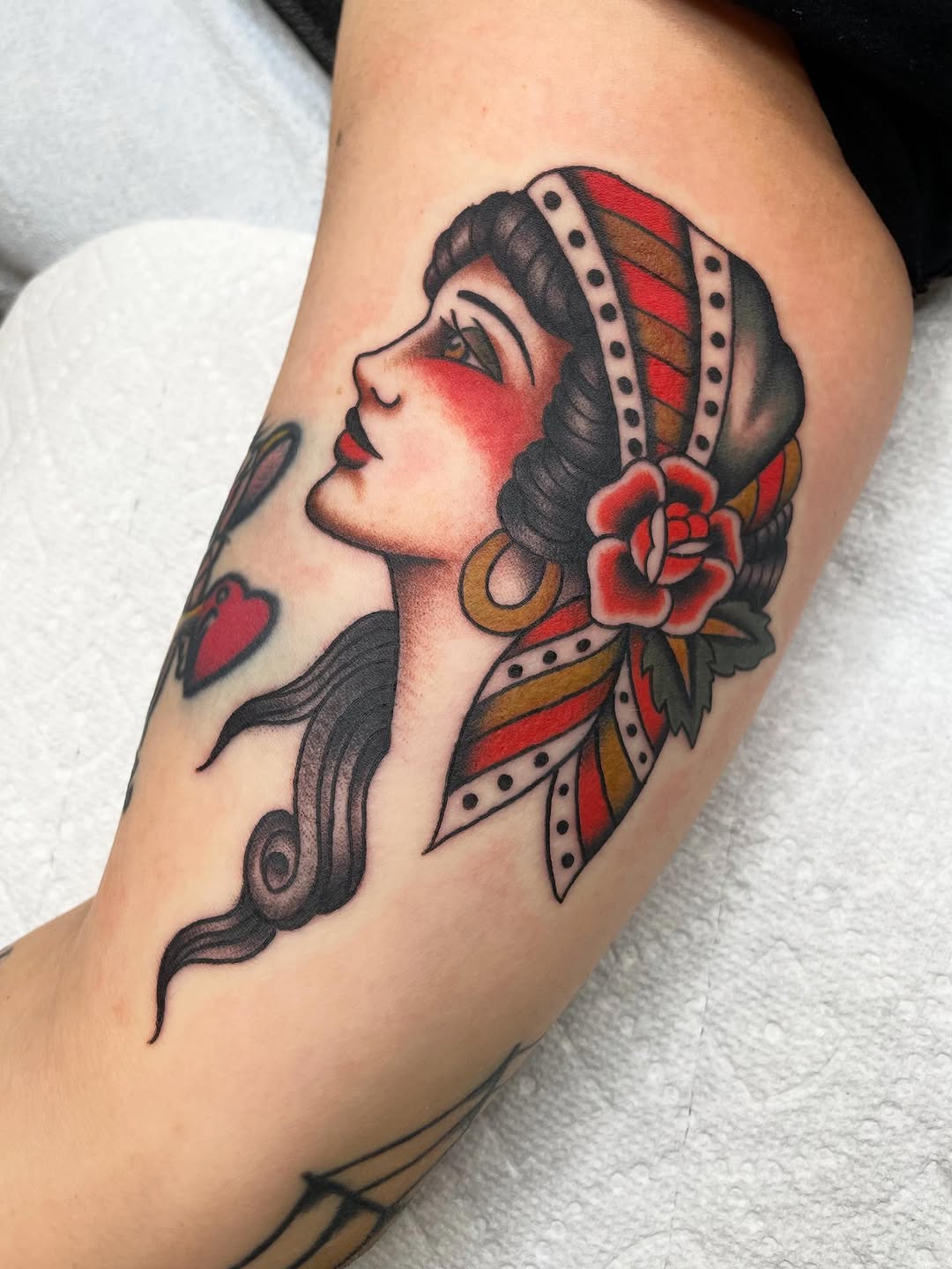 Tattoo by @katbarrieau — american_traditional, illustrative