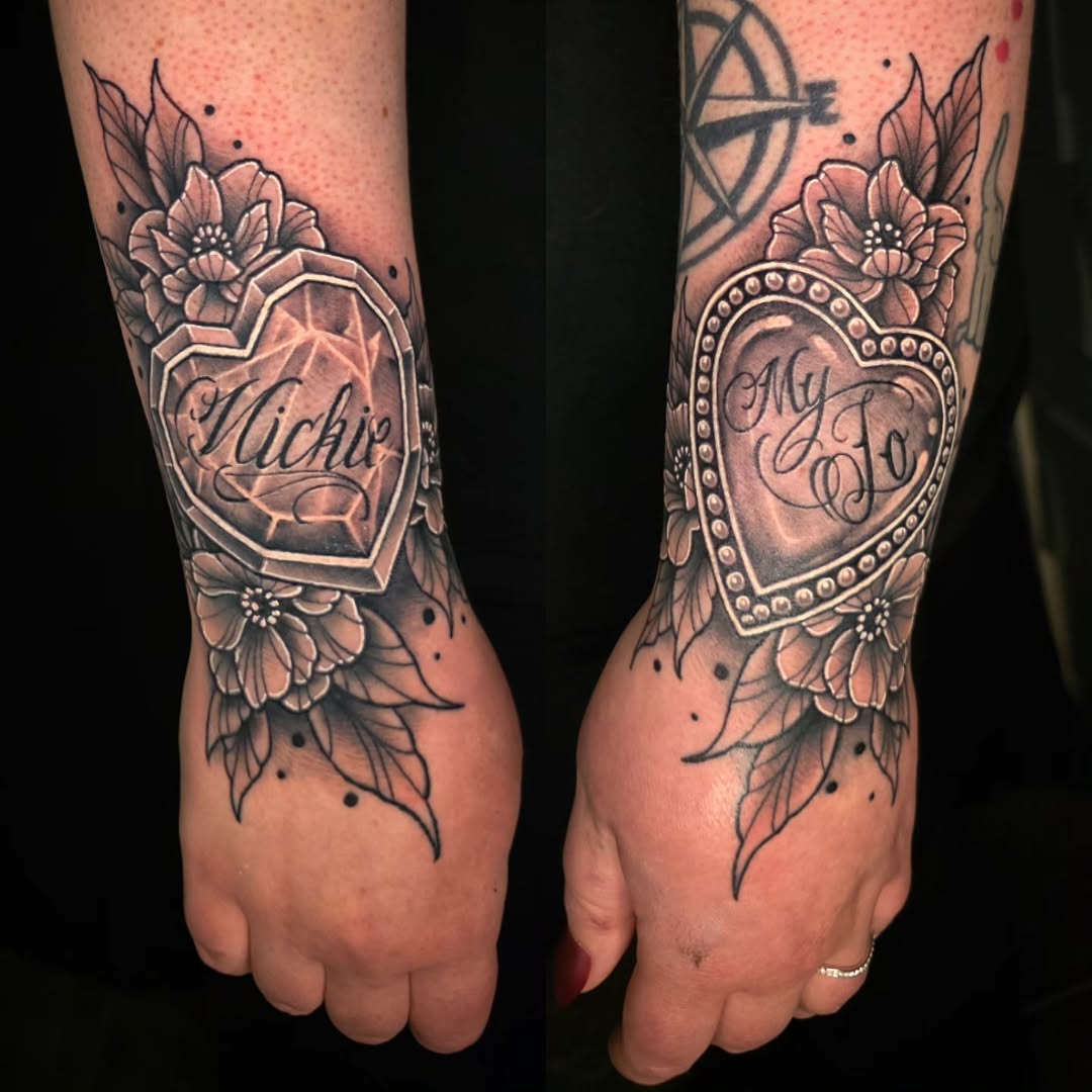 Tattoo by @junkyardyouth — black_and_grey, lettering_script