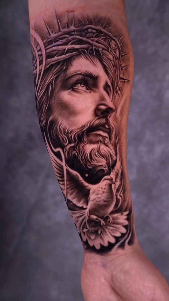 Tattoo by @brayan_ink_tattoo β realism, black_and_grey