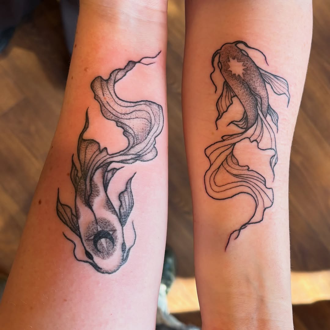 Tattoo by @birchbeast — fine_line, black_and_grey