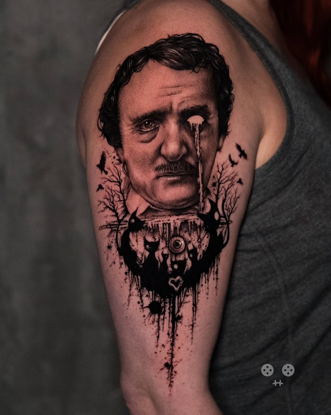 Tattoo by @h.inkz β realism, dark_realism