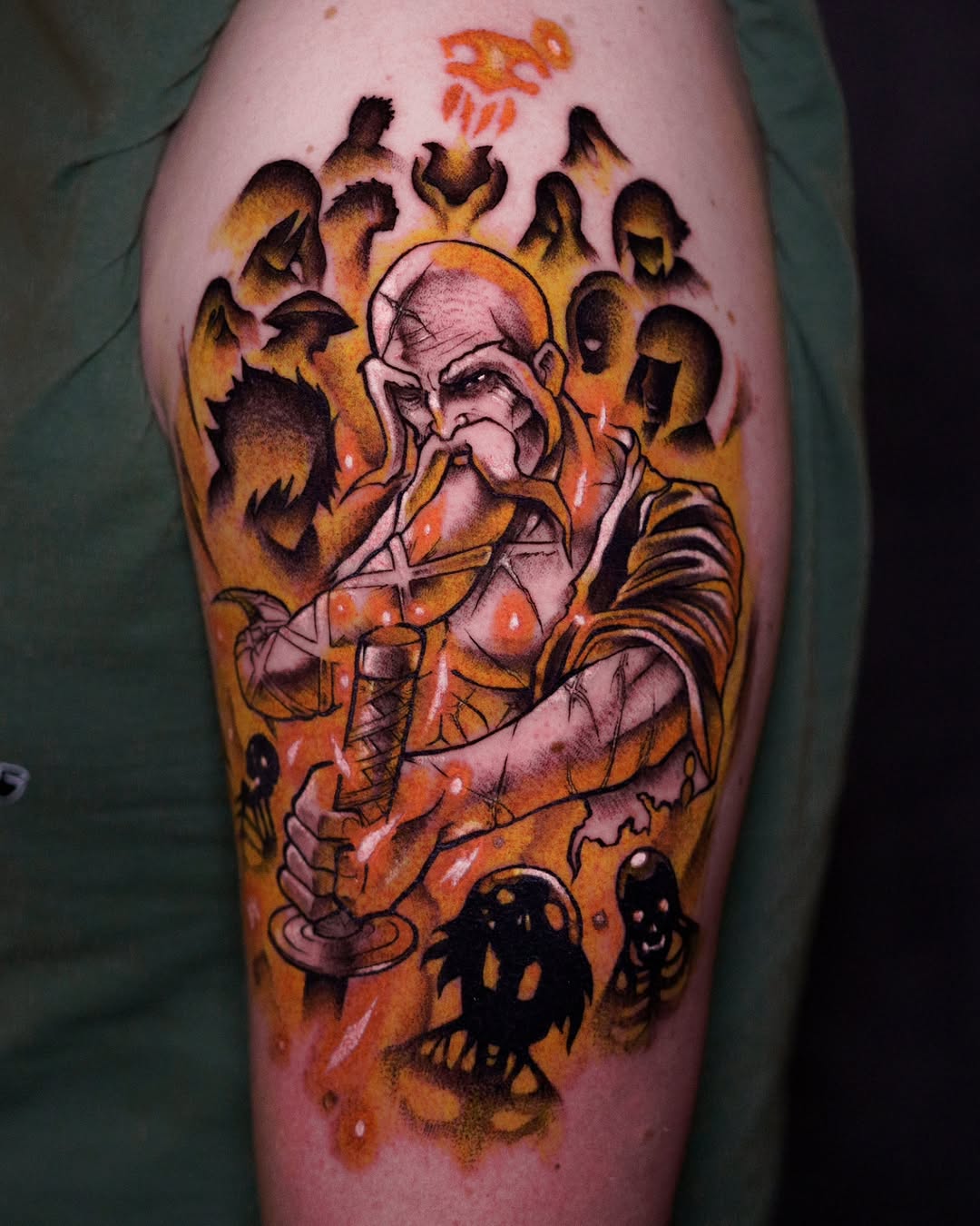 Tattoo by @h.inkz β new_school, trash_polka
