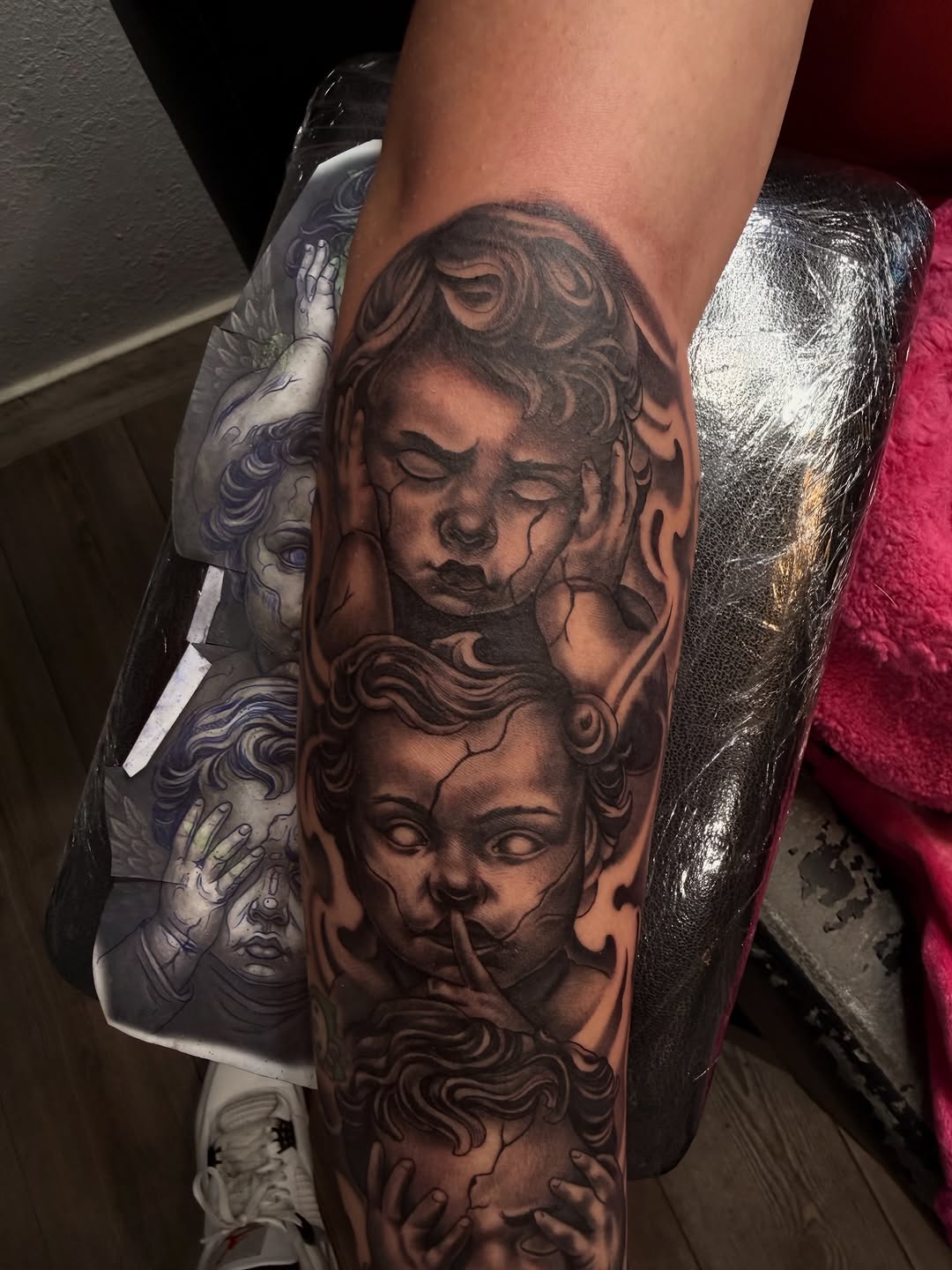 Tattoo by @the.ave.tatt2s โ black_and_grey, realism