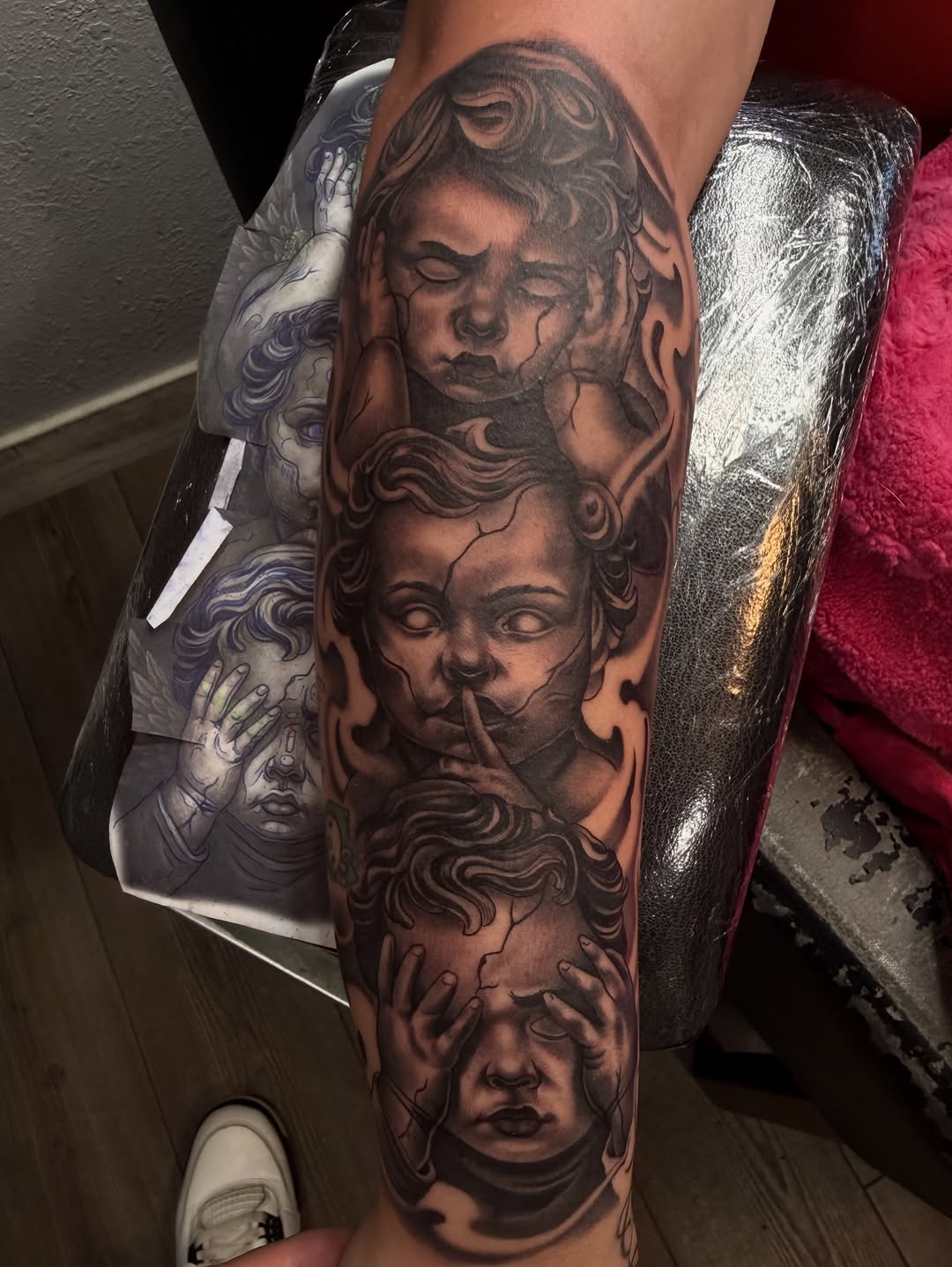 Tattoo by @the.ave.tatt2s โ black_and_grey, realism