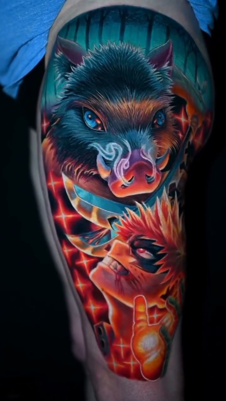 Tattoo by @dudekyletattoos โ anime, realism