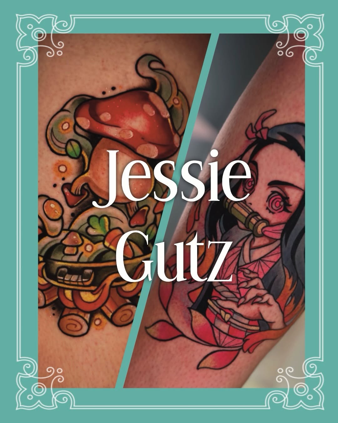 Tattoo by @silverie_inks — new_school, anime