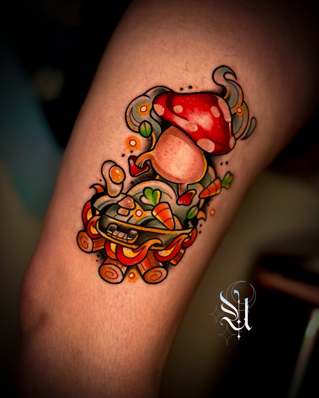 Tattoo by @silverie_inks — new_school