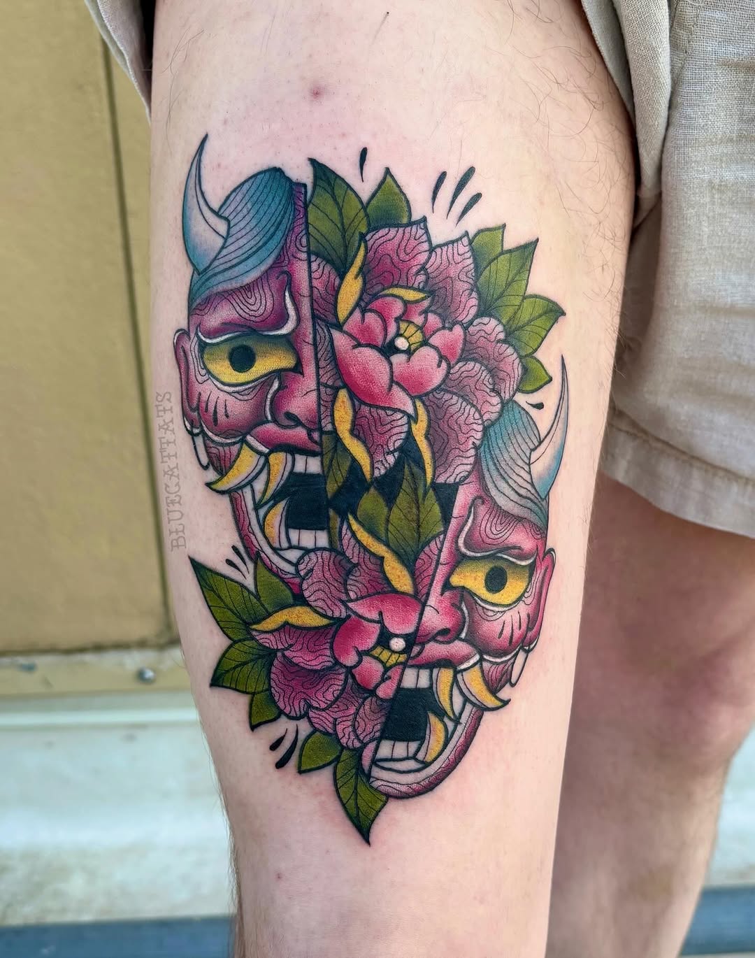 Tattoo by @bluecattats — japanese_irezumi, illustrative