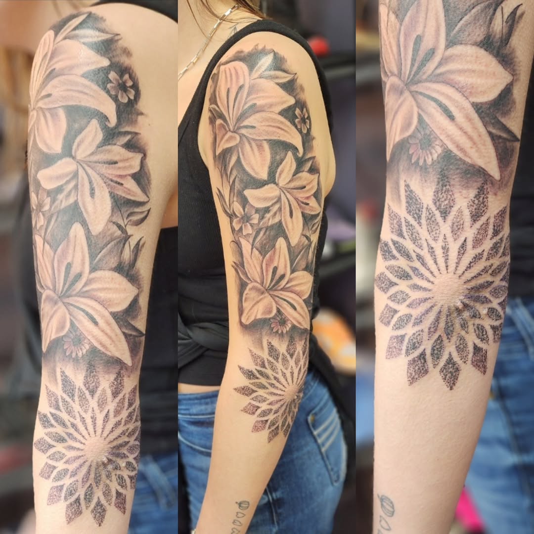 Tattoo by @tattoodennis76 — black_and_grey