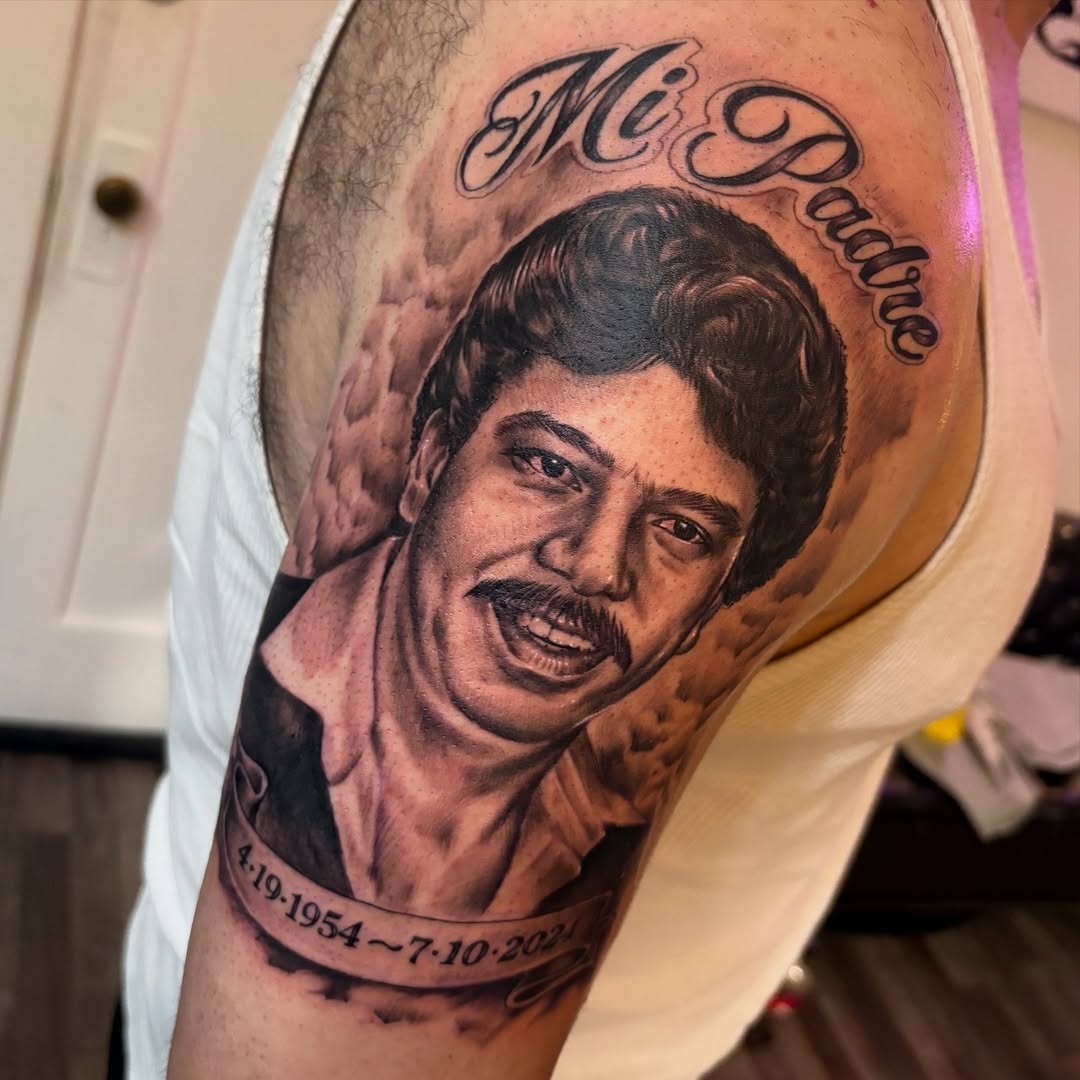 Tattoo by @awztattoos — realism, black_and_grey