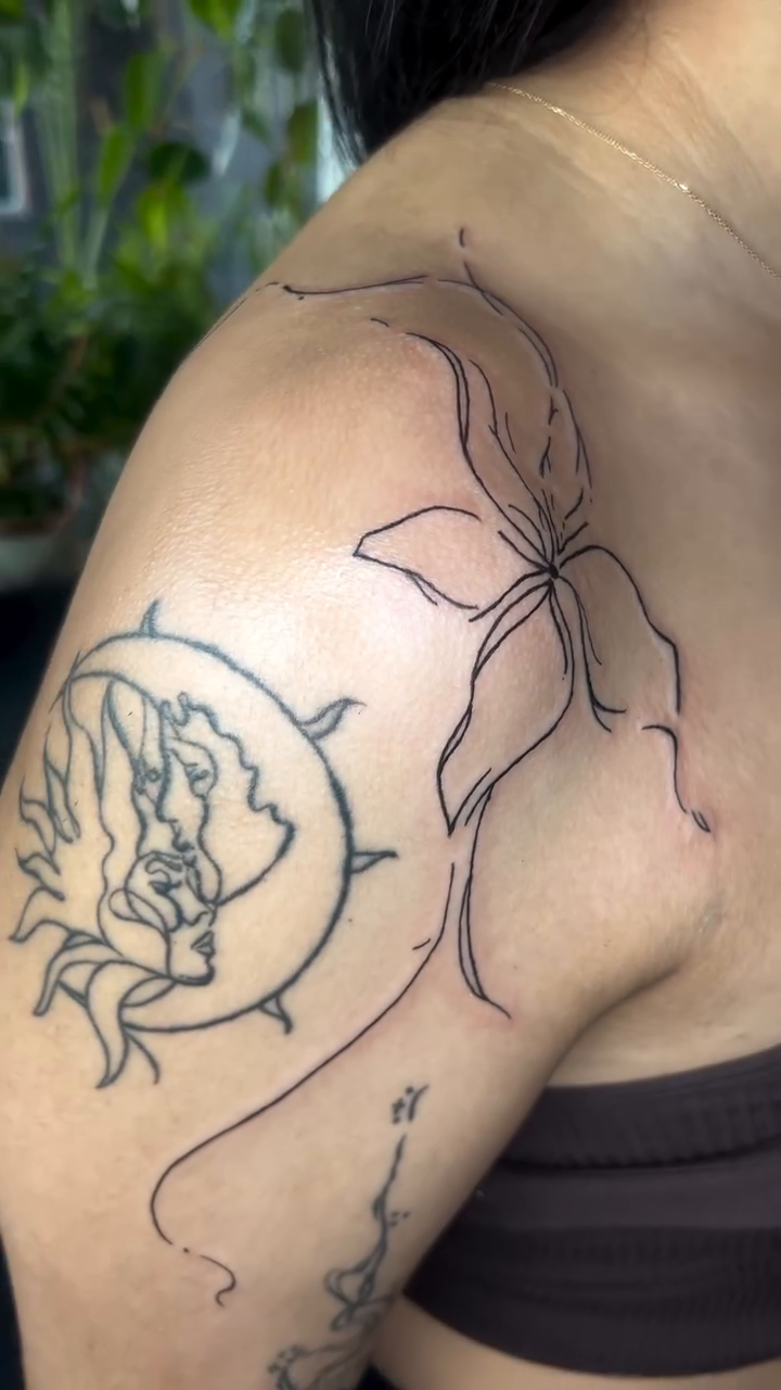 Tattoo by @ara.inks — illustrative, black_and_grey