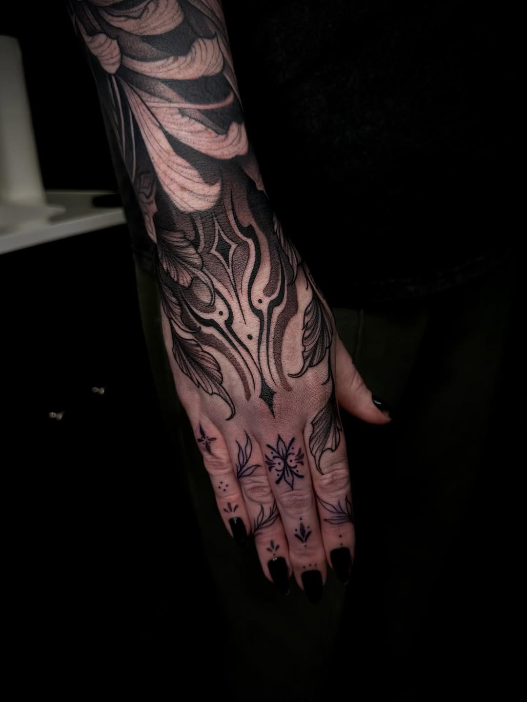 Tattoo by @madio_ink — blackwork, illustrative