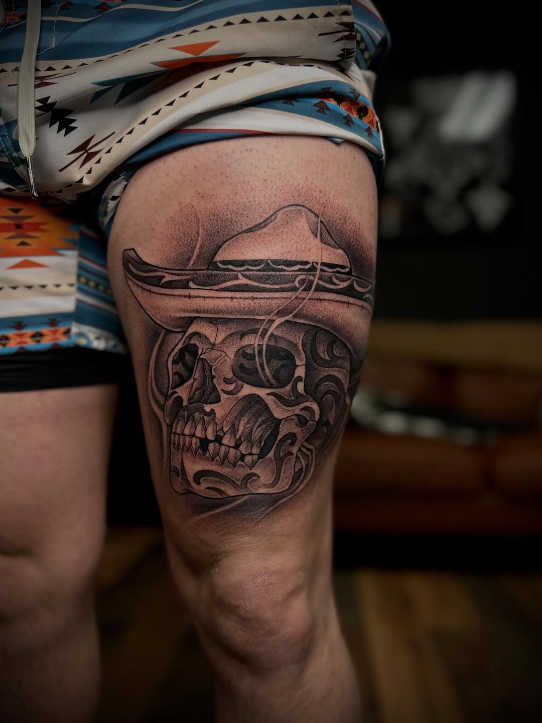Tattoo by @madio_ink — black_and_grey, illustrative