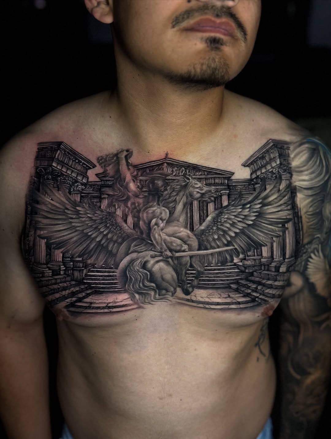 Tattoo by @georgiannaink โ realism, black_and_grey