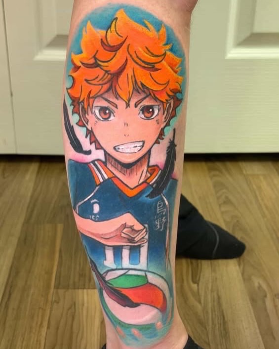 Tattoo by @mandocastroart — anime, illustrative
